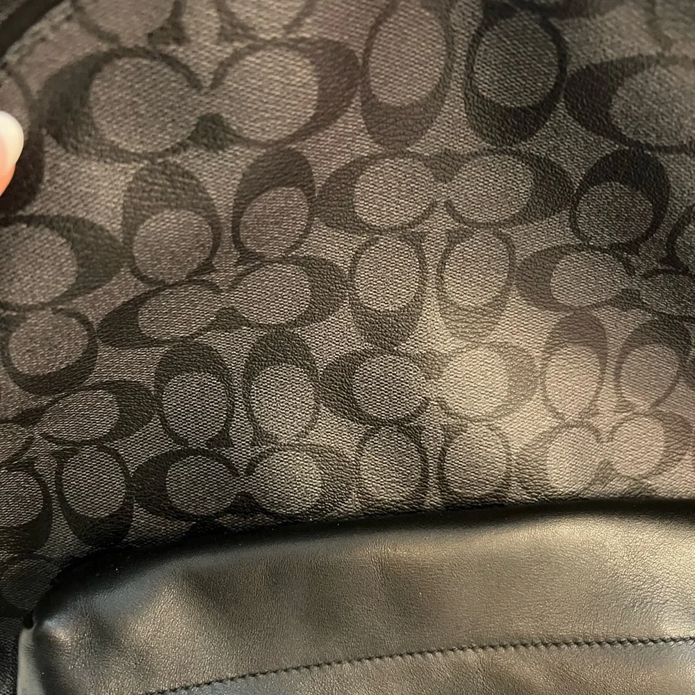 Coach leather Backpack In Signature Canvas - Picture 3 of 12
